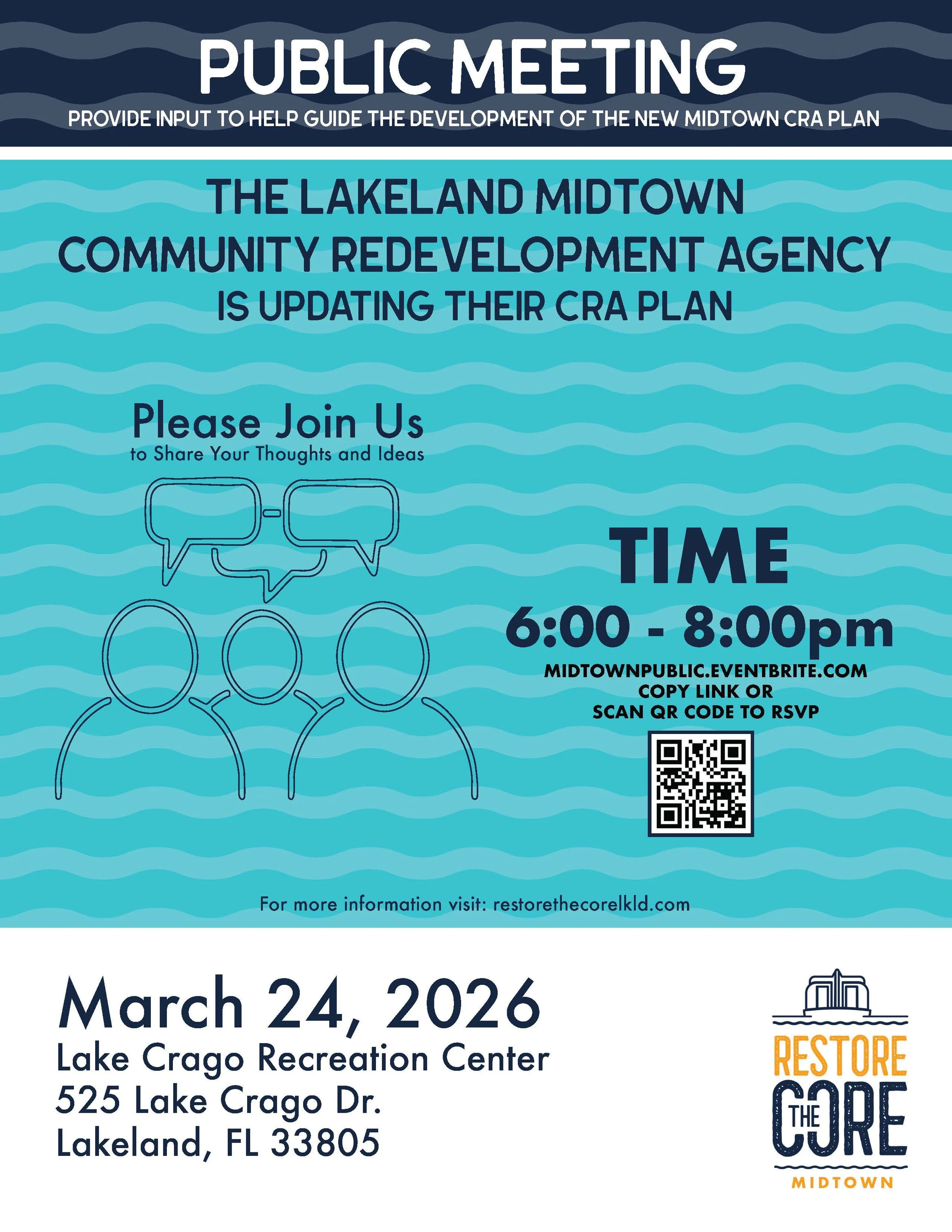 Midtown CRA Public Meeting flyer