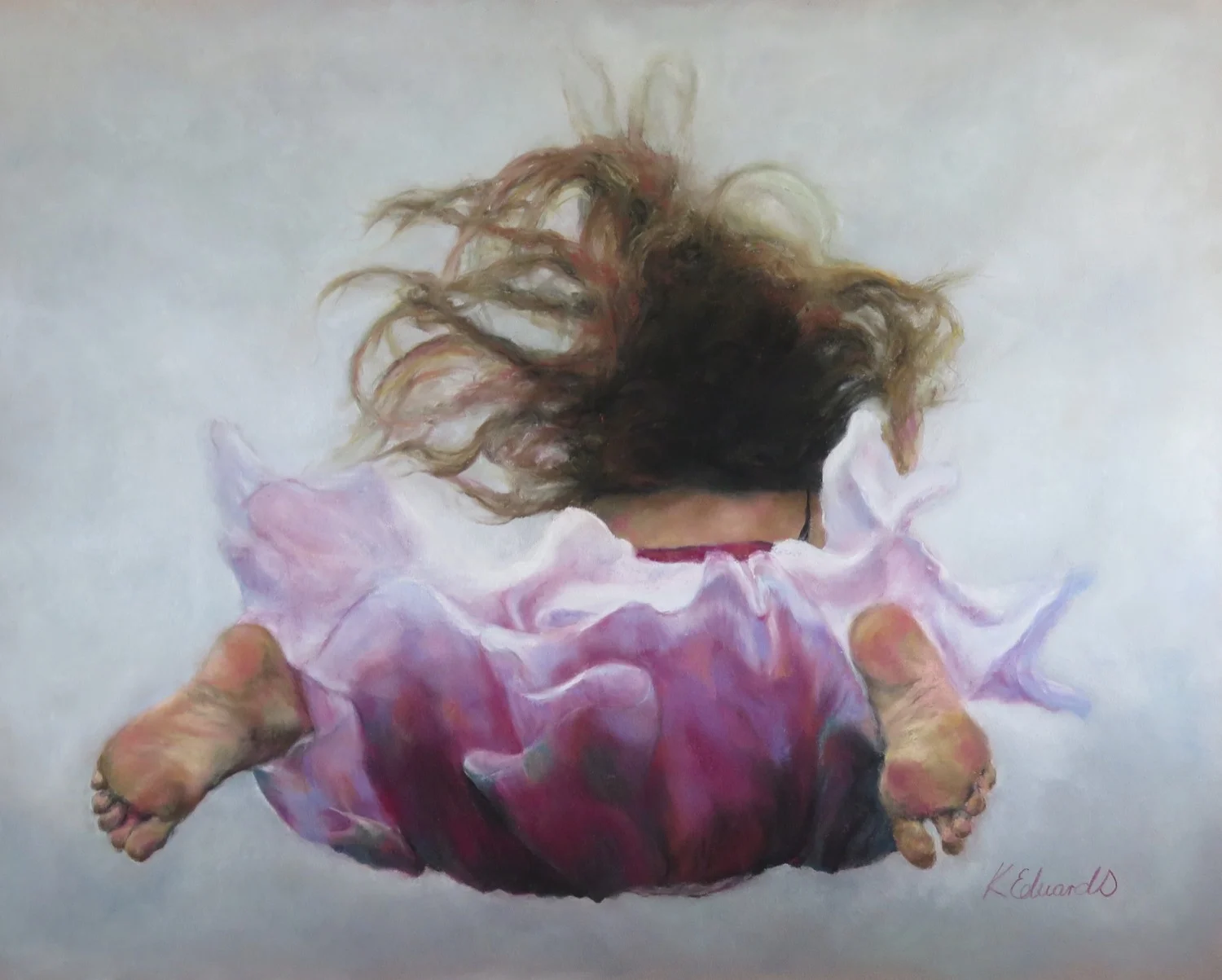 Kate's Leap of Faith. Pastel..JPG