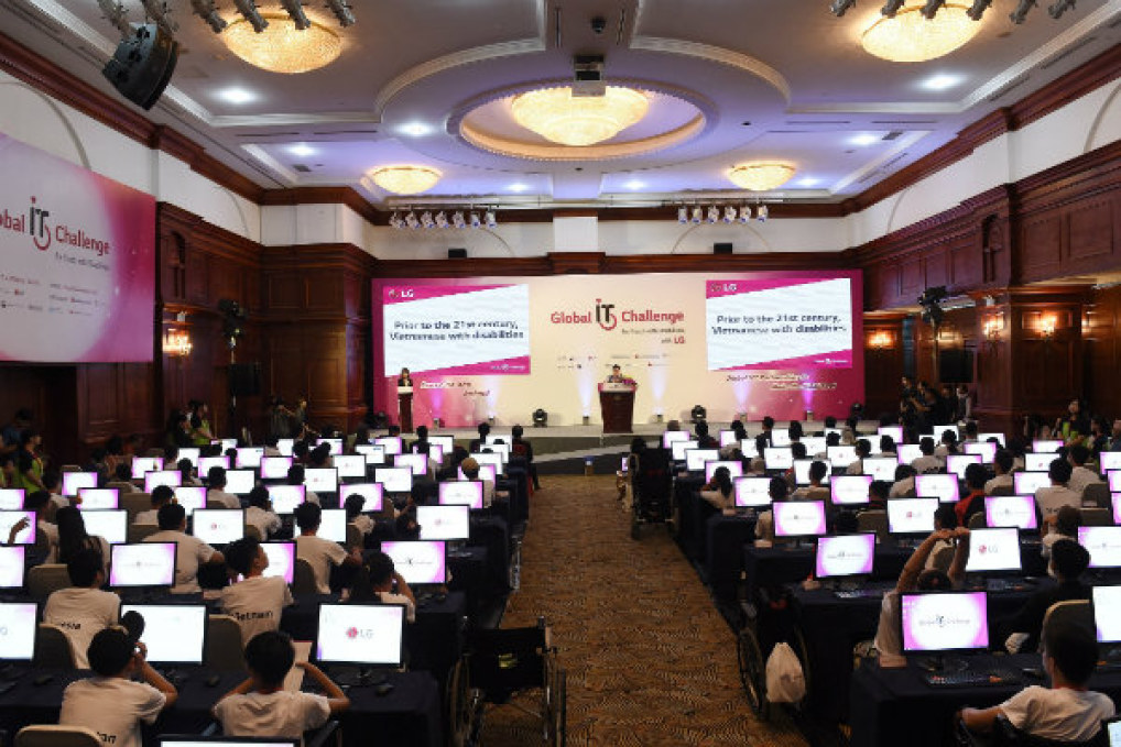 Global IT Challengei giúp 100 trẻ em khuyết tật khởi nghiệp với công nghệ thông tin