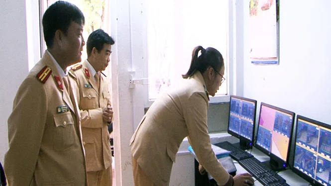 Thị xã Quảng Yên dùng camera bắt lỗi vi phạm giao thông