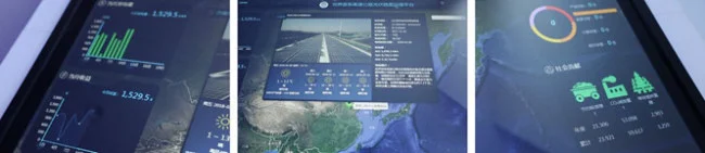Màn hình theo dõi năng lượng tạo ra bởi pin mặt trời. Ảnh: Bloomberg