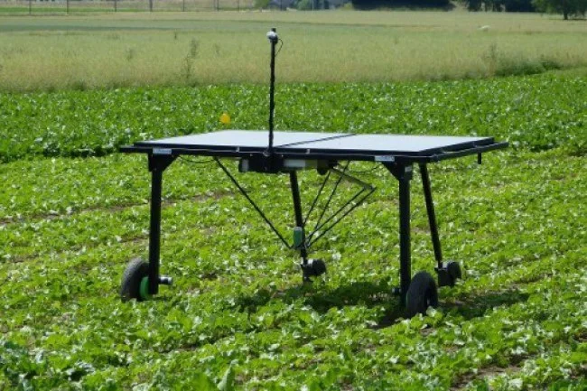 Thiết bị diệt cỏ thông minh sử dụng công nghệ để diệt cỏ mà không gây hại cho cây trồng. Ảnh: Eco Robotix.