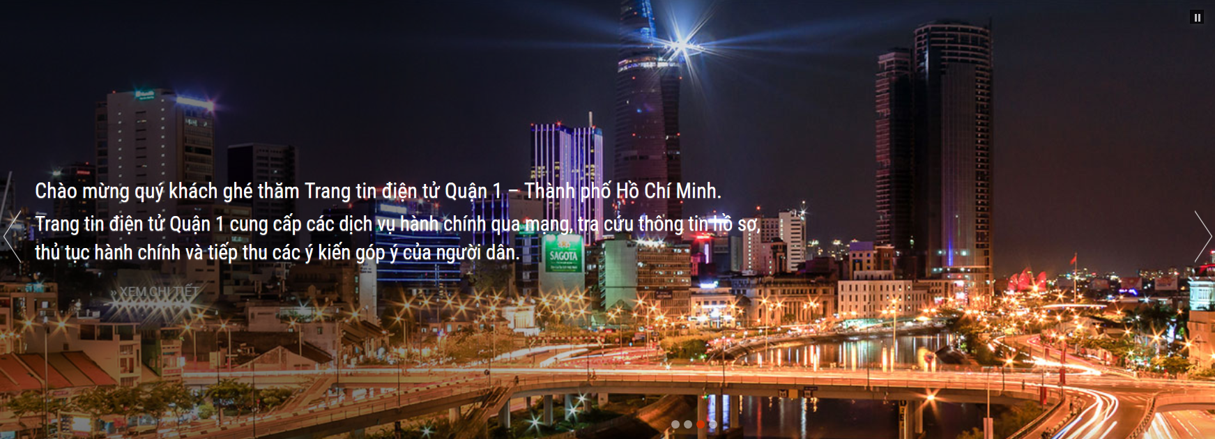 Mã số N2031: Cổng thông tin điện tử Ủy ban nhân dân Quận 1