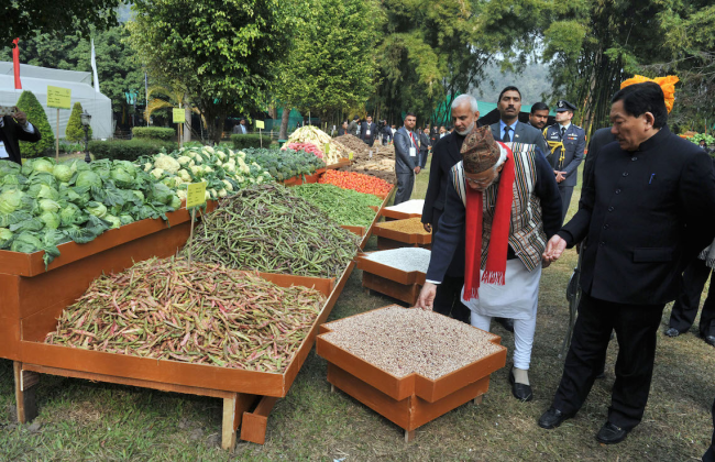 Thủ tướng Narendra Modi đã đến thăm bang Sikkim vào tháng 1, công bố thành quả đạt được 100% nông nghiệp hữu cơ