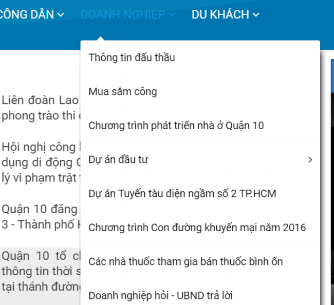 Nhiều dự án/chương trình/sự kiện cho doanh nghiệp được đưa lên cổng thông tin