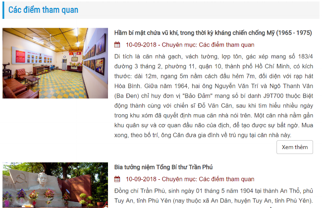 Các địa điểm tham quan ở quận 10