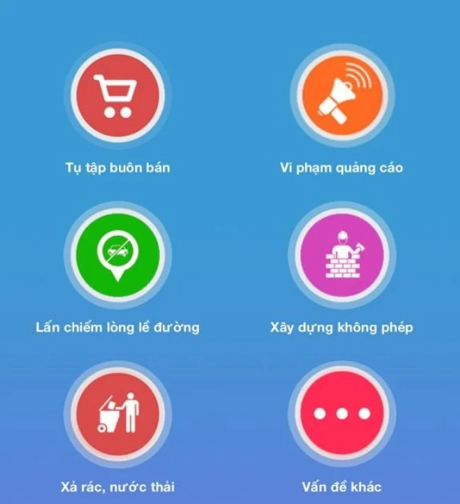 Nếu vấn đề bạn muốn báo cáo không có sẵn, bạn có thể chọn mục vấn đề khác