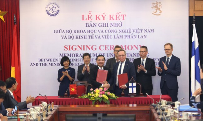 Việt Nam và Phần Lan ký ghi nhớ hợp tác trong lĩnh vực KH&CN và đổi mới sáng tạo.