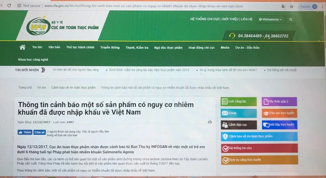 Xây dựng hệ thống thông tin an toàn thực phẩm