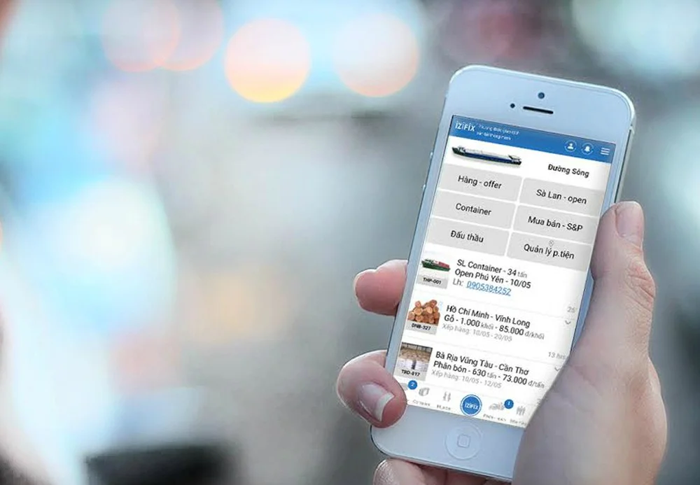 Mã số N1002: Izifix - Ứng dụng giao dịch vận tải thông minh