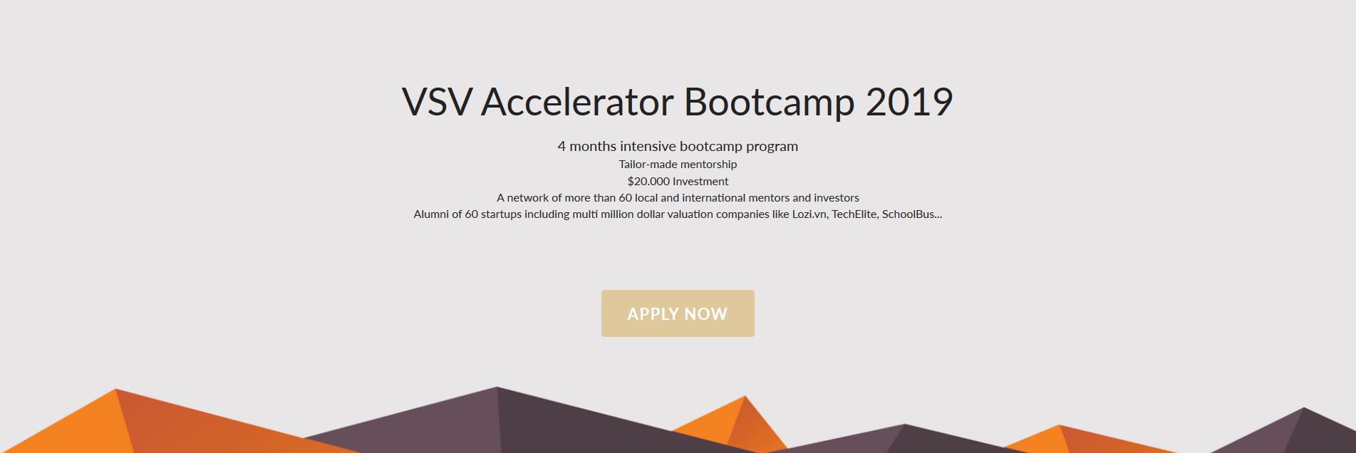 Mã số N4006: Chương trình VSV Accelerator Bootcamp 2019