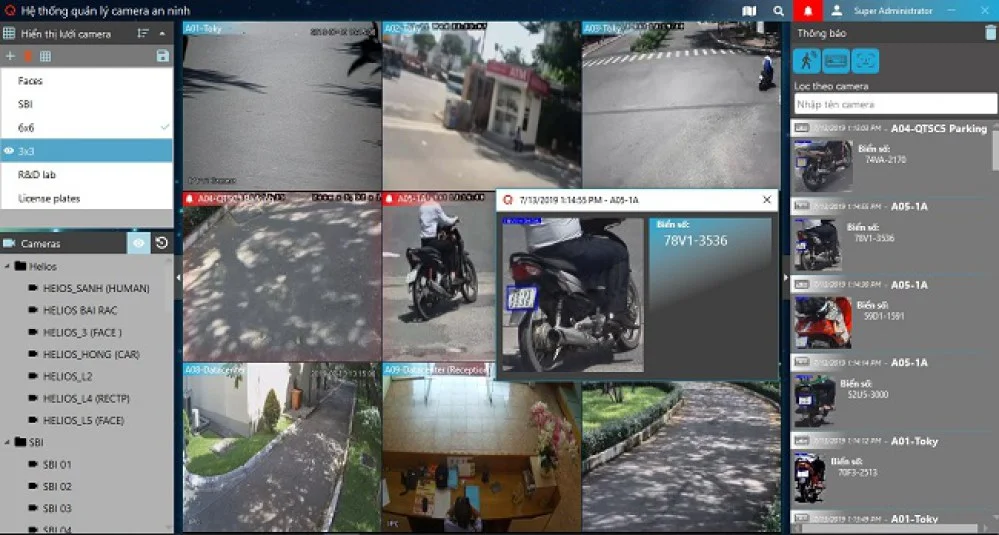 Ứng dụng AI để quản lý hàng trăm camera chỉ với một phần mềm 