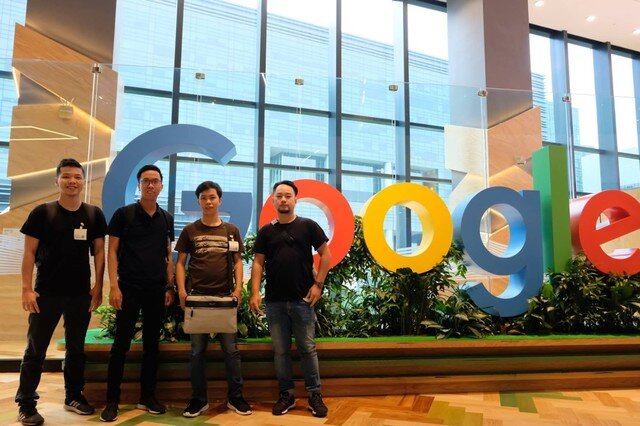 Team Amanotes tại Google Game Launcher 2018 được tổ chức ở Singapore.