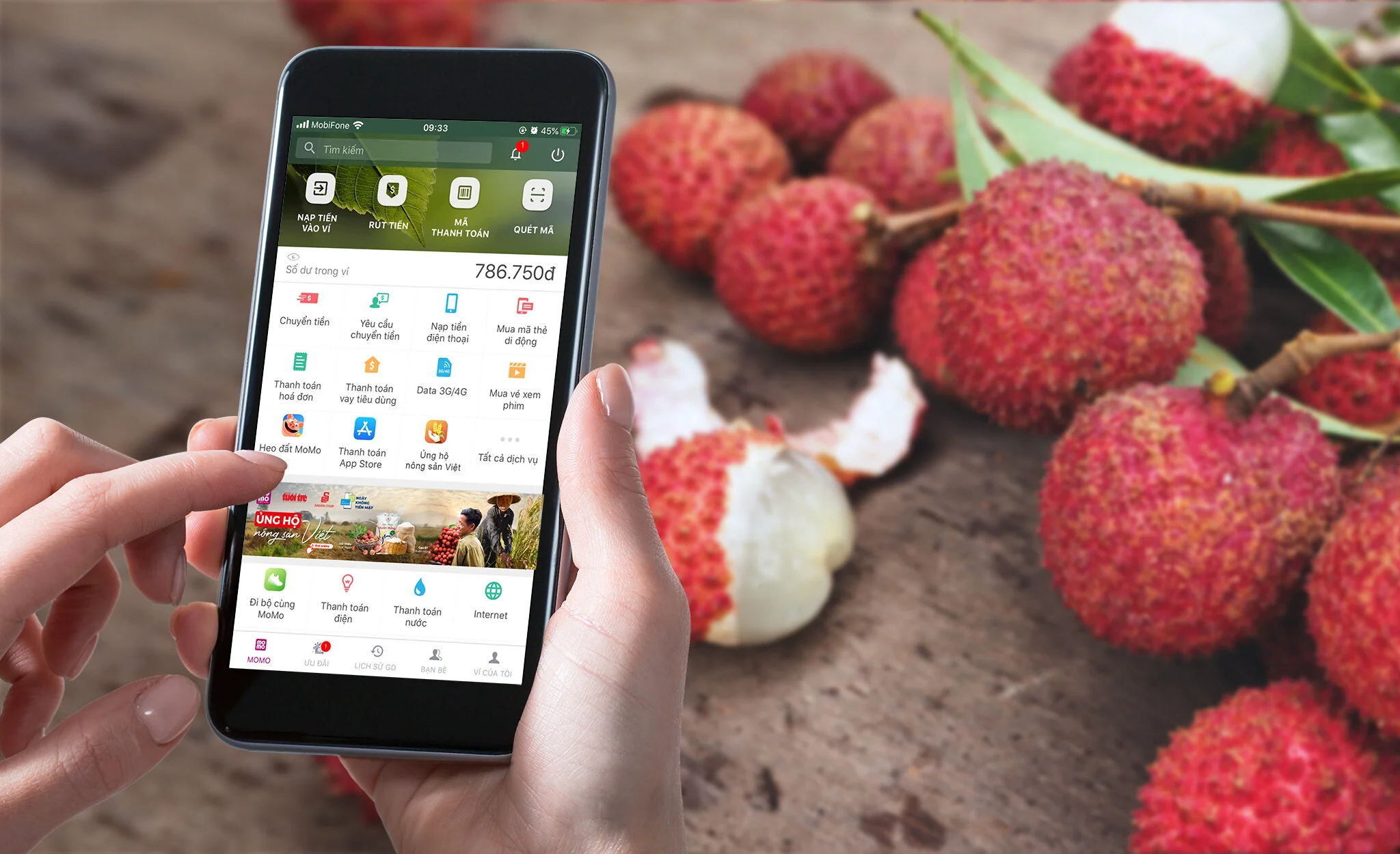 “Ủng hộ nông sản Việt” thời online: Mua bằng ví điện tử