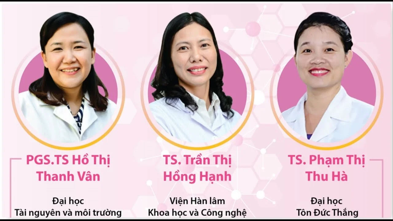 3 nữ tiến sĩ Việt vào top 100 nhà khoa học hàng đầu châu Á 