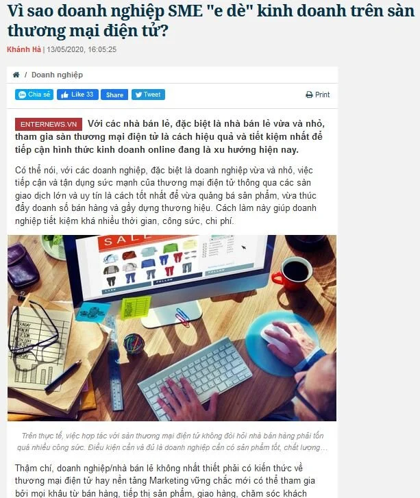 Mã số N3032: Vì sao doanh nghiệp SME "e dè" kinh doanh trên sàn thương mại điện tử?