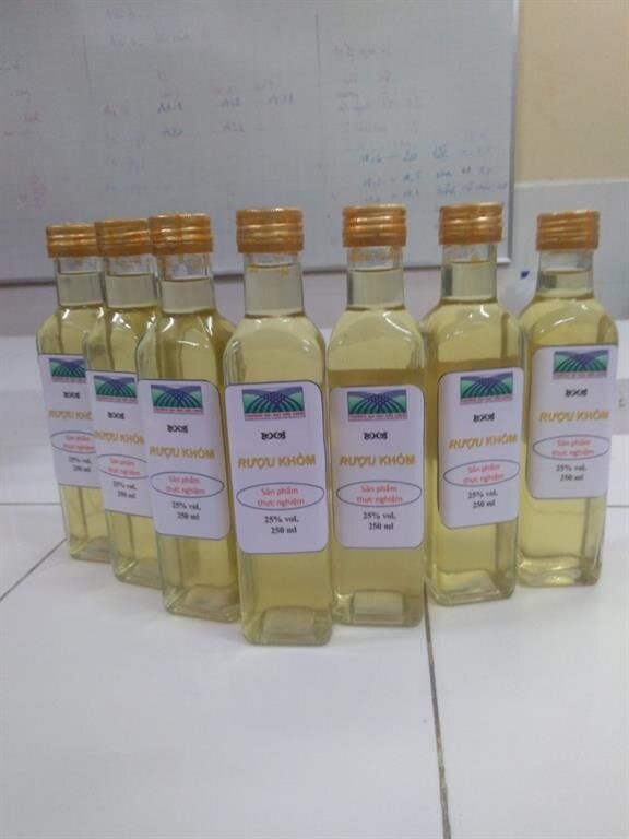 Mã số N2054: Rượu khóm – Giải pháp nâng cao chất lượng nông sản Việt