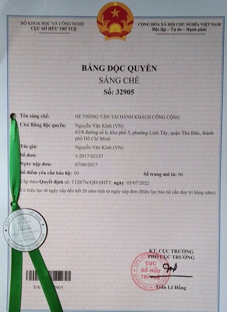 Mã số N2117: Hệ thống vận tải hành khách công cộng