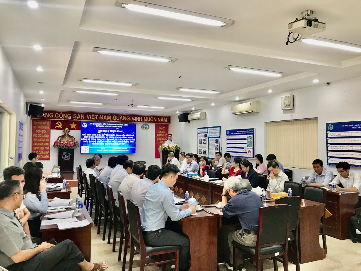 TP.HCM tổ chức Hội nghị triển khai phổ biến quy chế, quy định liên quan đến đánh giá, xét chọn các nhiệm vụ KH&amp;CN đăng ký tham gia thực hiện Đề án “Xây dựng cơ chế...
