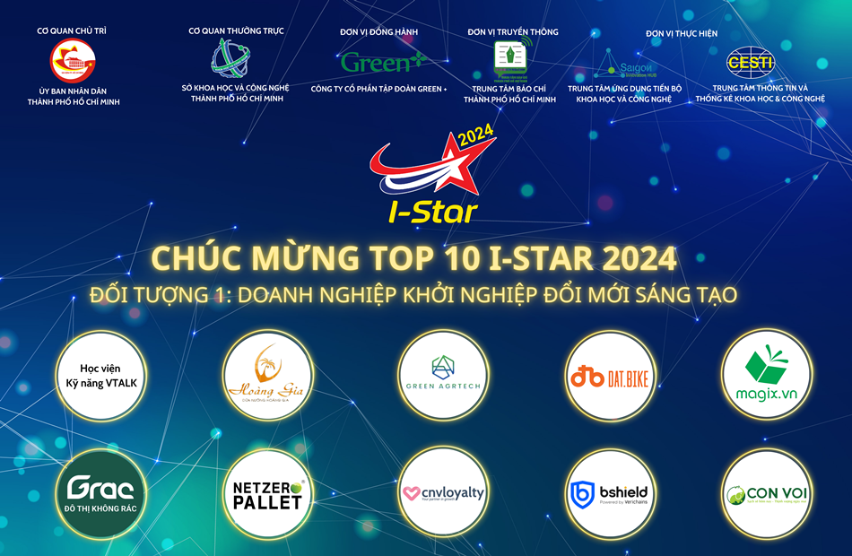 Giải thưởng I-Star 2024: công bố 40 hồ sơ vào vòng chung kết