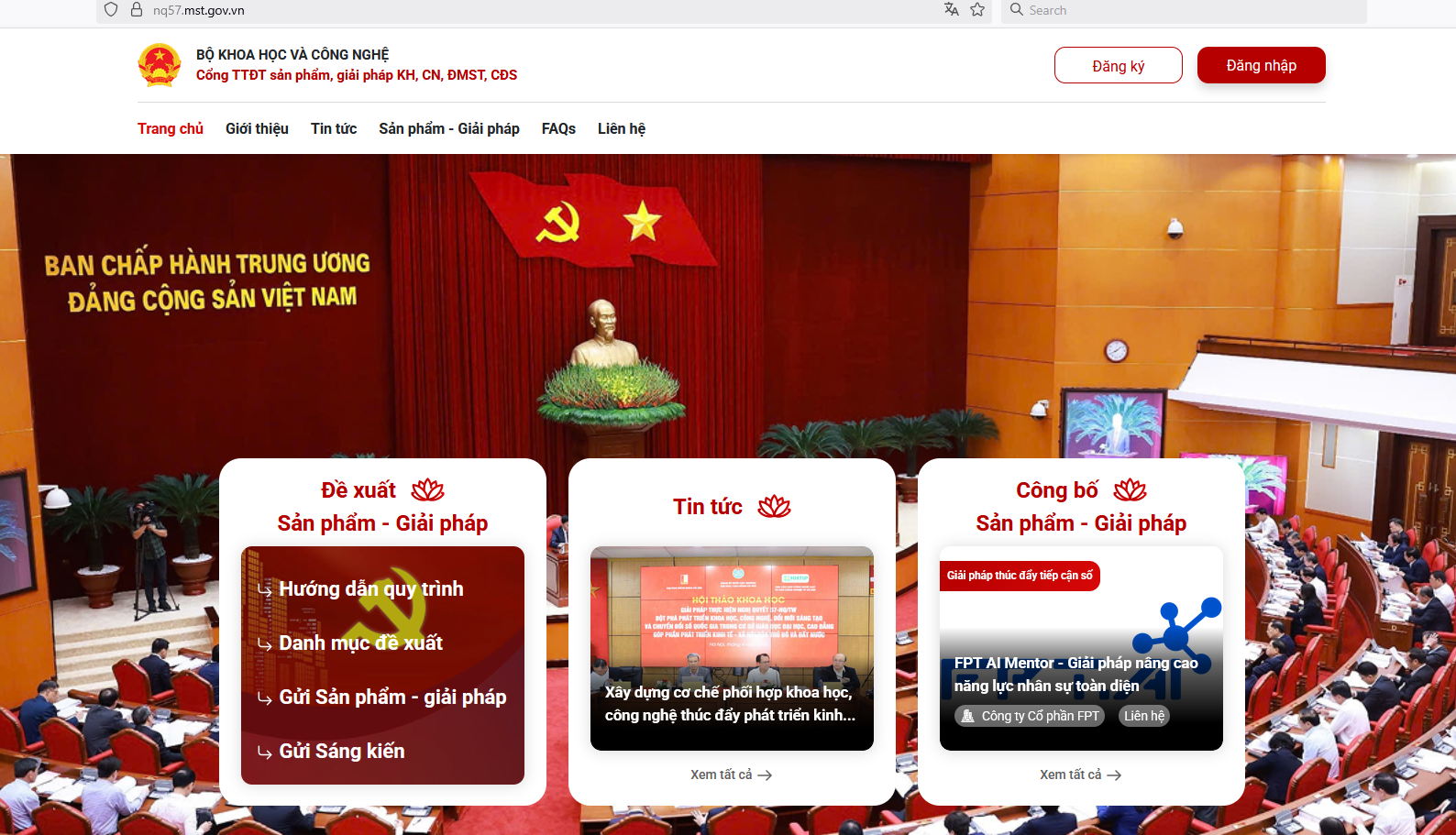Cổng thông tin NQ57 công bố nhiều sản phẩm - giải pháp khoa học, công nghệ, đổi mới sáng tạo và chuyển đổi sốo