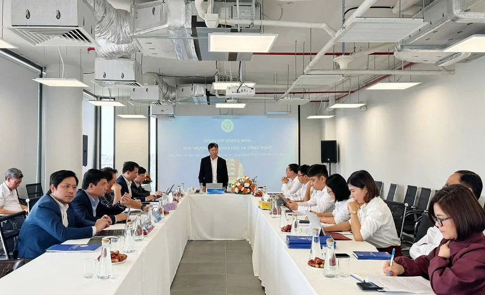 Thứ trưởng Bộ Khoa học và Công nghệ làm việc với Sở Khoa học và Công nghệ TP.HCM