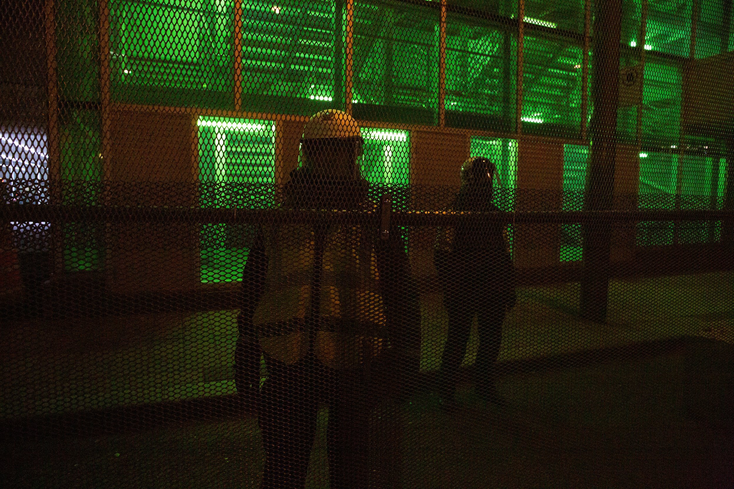  SPVM guards the Palais des Congress during a demonstration against the COP22. December 9 2022 