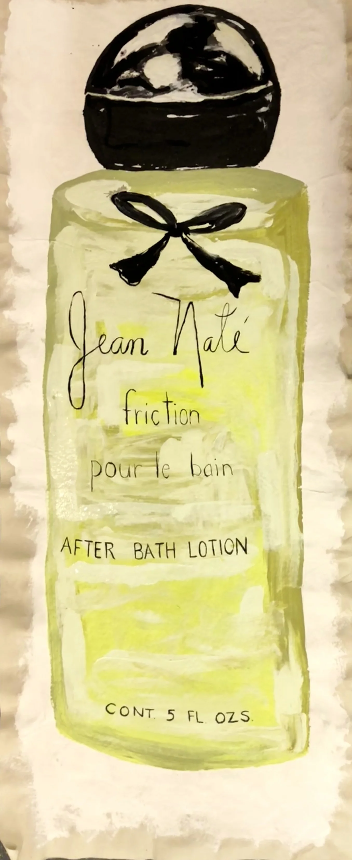 COSMETICS SERIES-JEAN NATE' FRICTION-ACRLIC ON UNSTRETCHED CANVAS-6'X 30"-2018 $3000