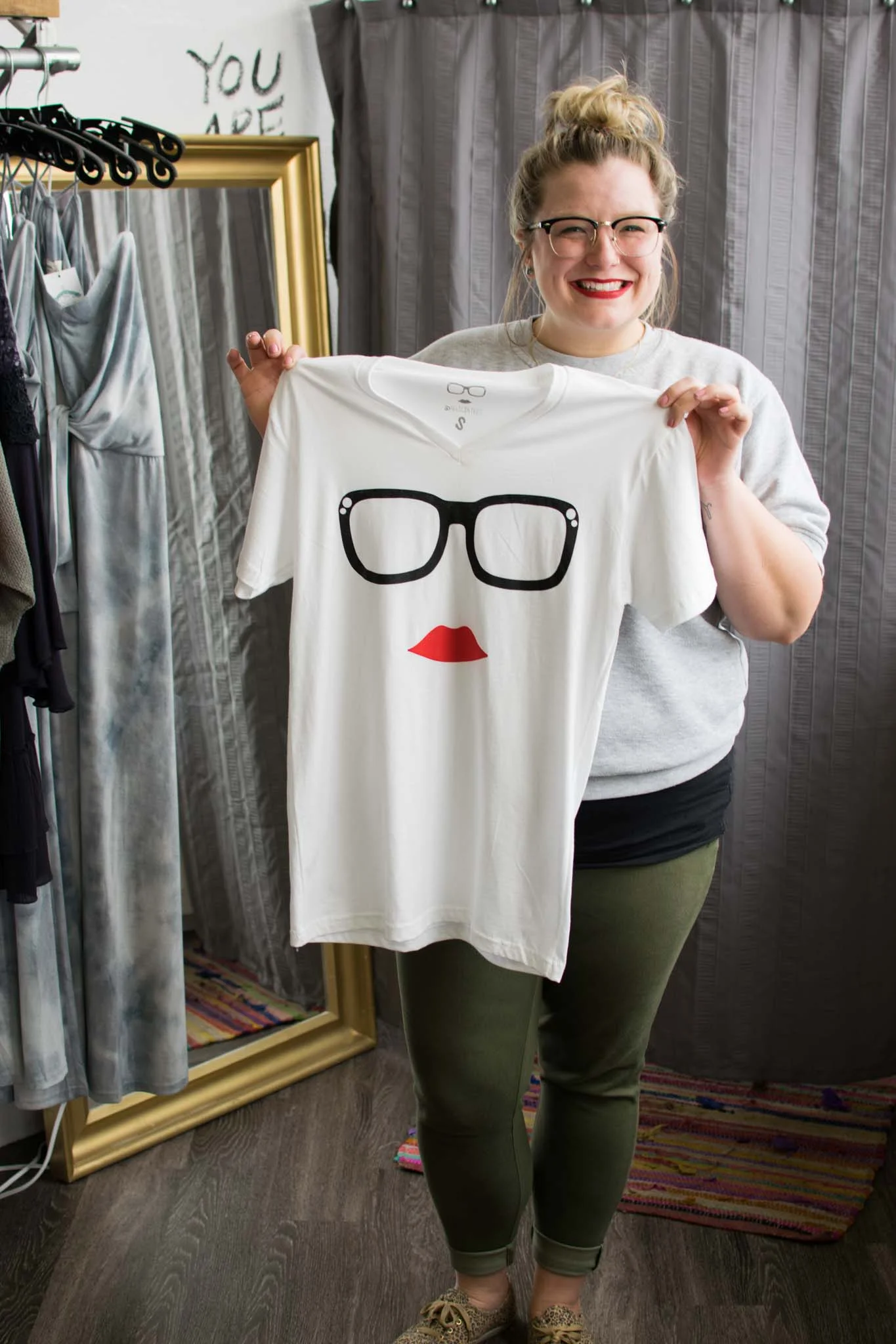 Felicia also created Felicia Tees, this one she designed after herself!