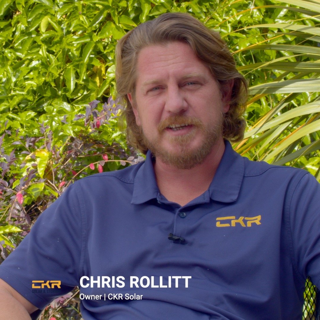 CKR Solar executive speaking on camera outdoors, representing leadership visibility and trust built through a retained content system supporting sales and brand authority.
