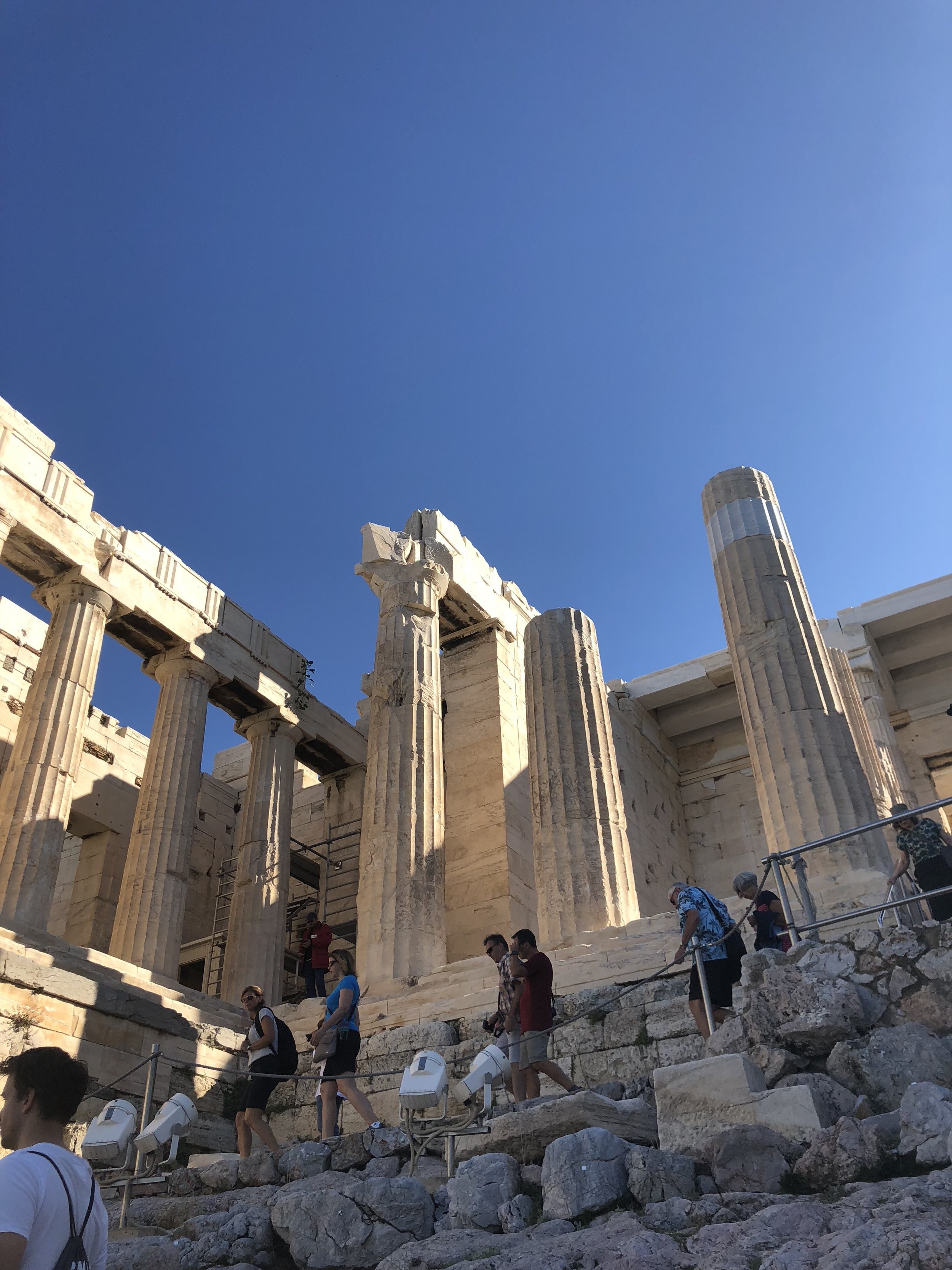 Left Side of the Propylaea Entrance