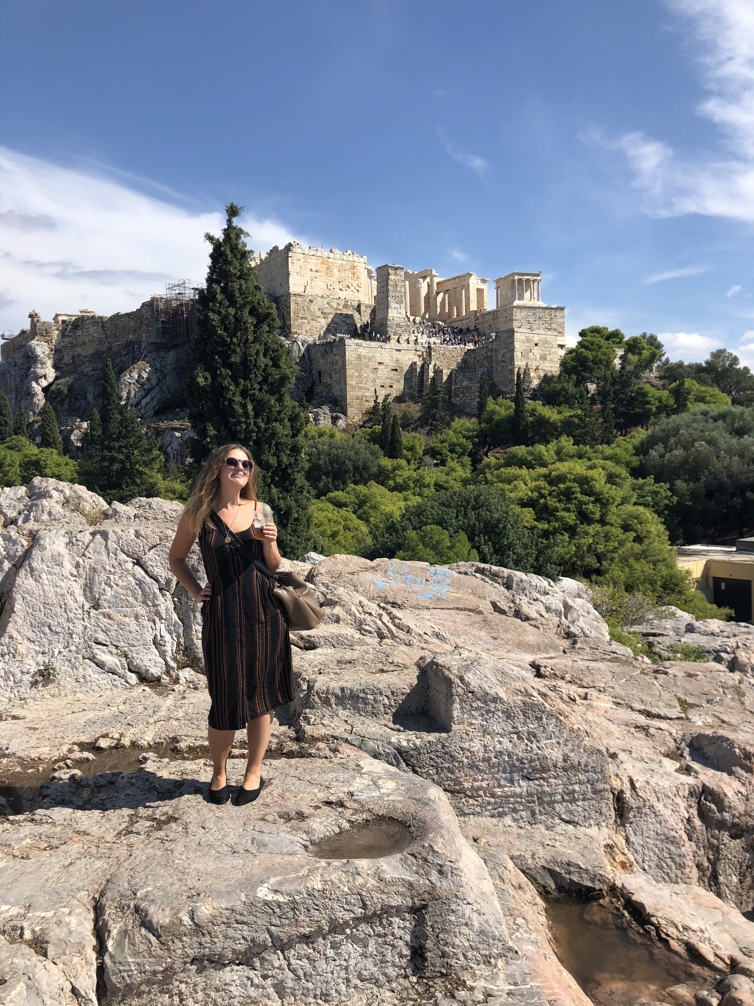 View of the Propylaea from Below the Acropolis