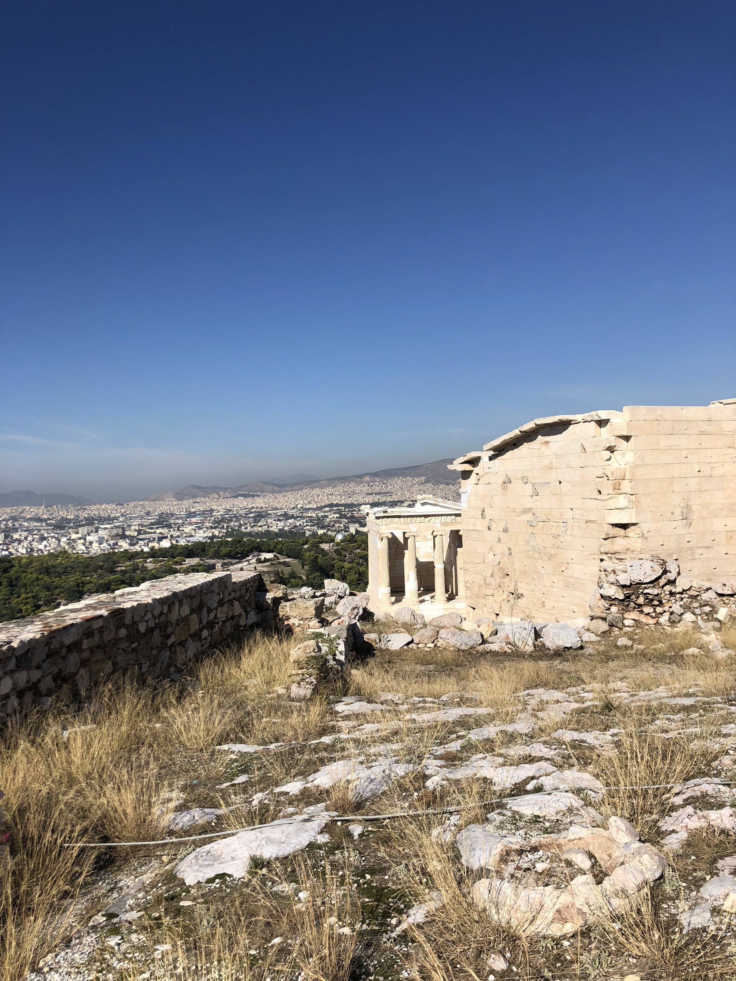 View of the Sanctuary of Athena Nike from the Acropolis