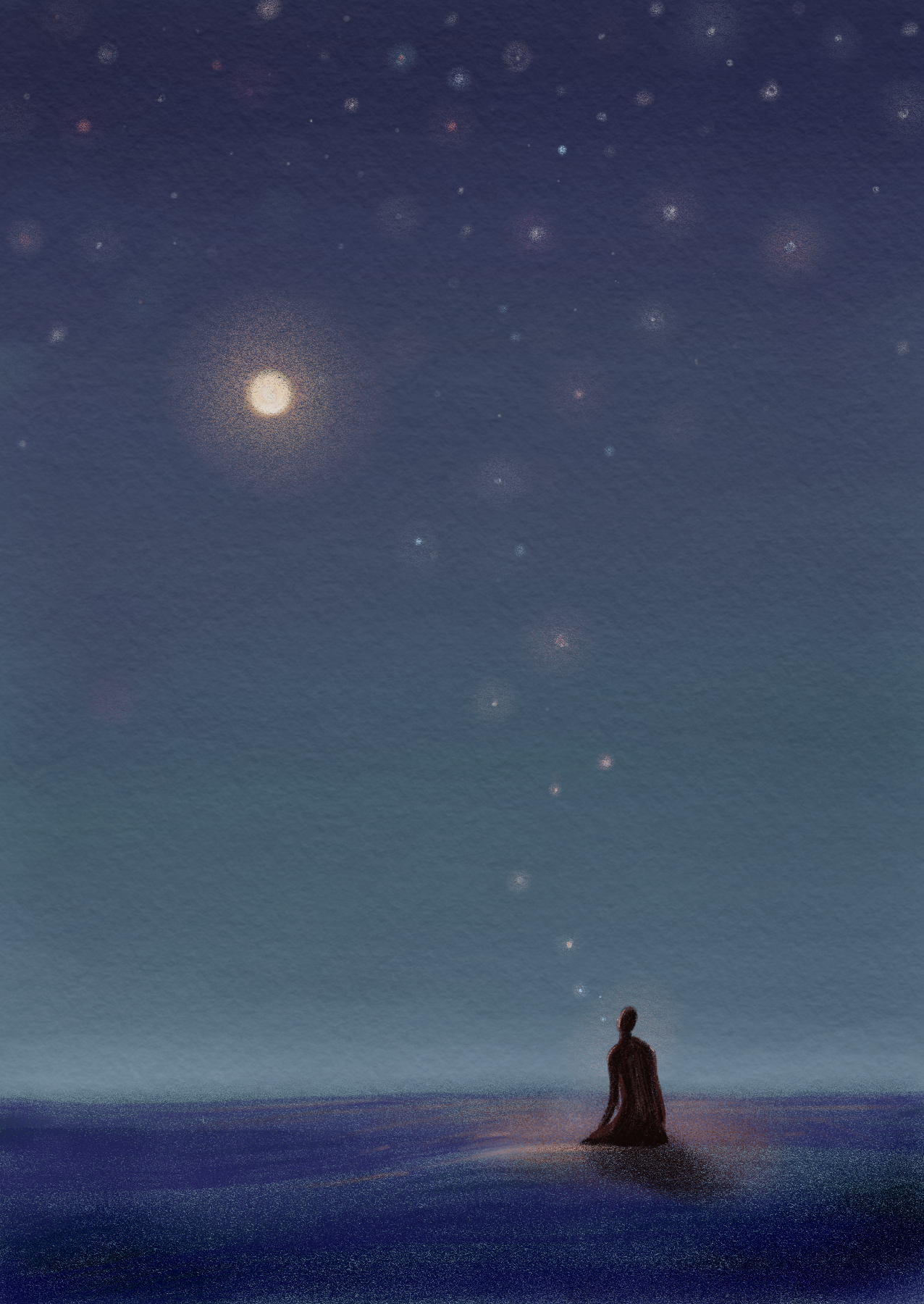 L'homme qui regarde des étoiles