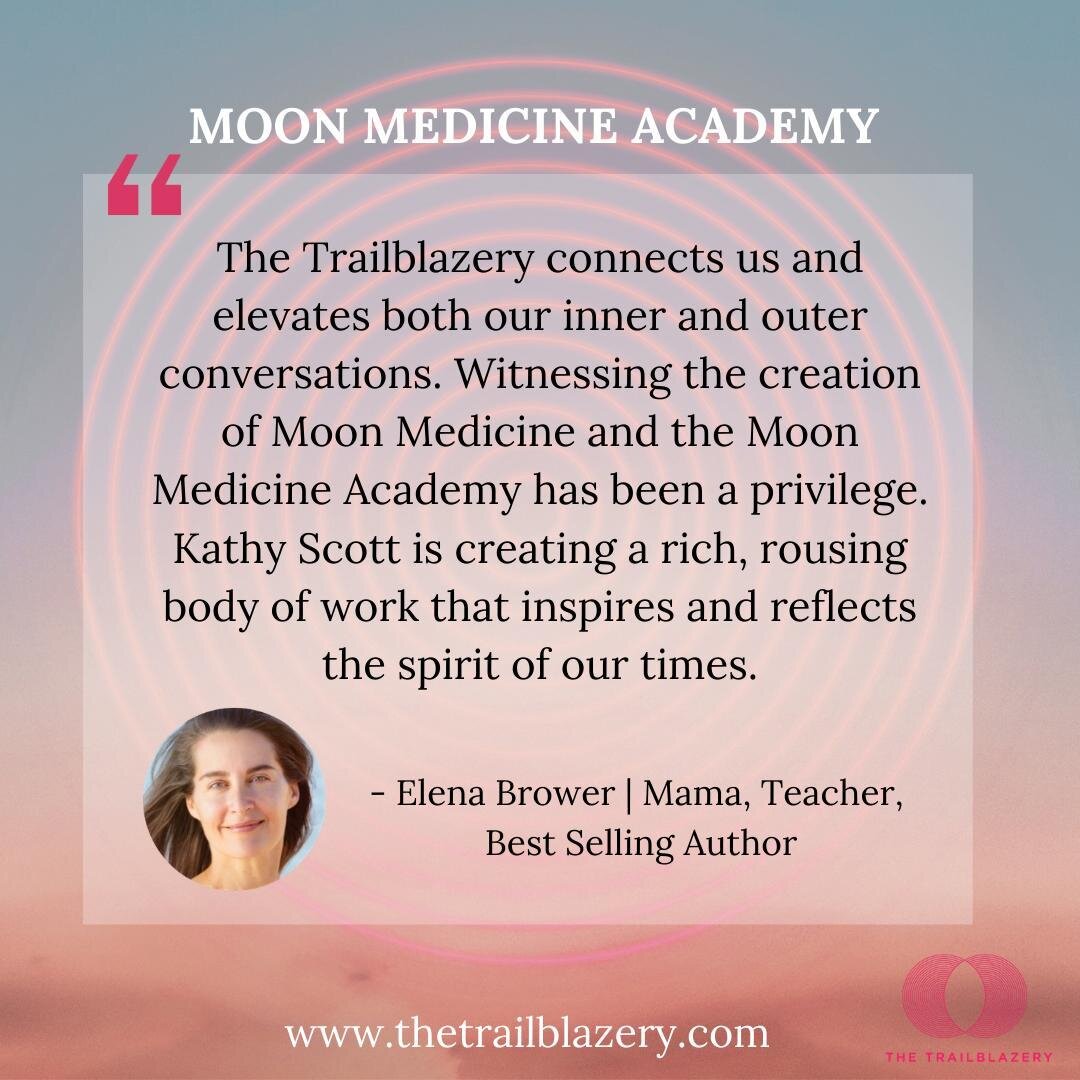 📢🌙Moon Medicine Academy - ✨DOORS OPEN MARCH 22✨ - Join our WAITLIST to hear more when it happens

✨LINK IN BIO✨

We are being called as creatrixes - artists, activists, householders, entrepreneurs, visionaries, trailblazers, healers, coaches, teach