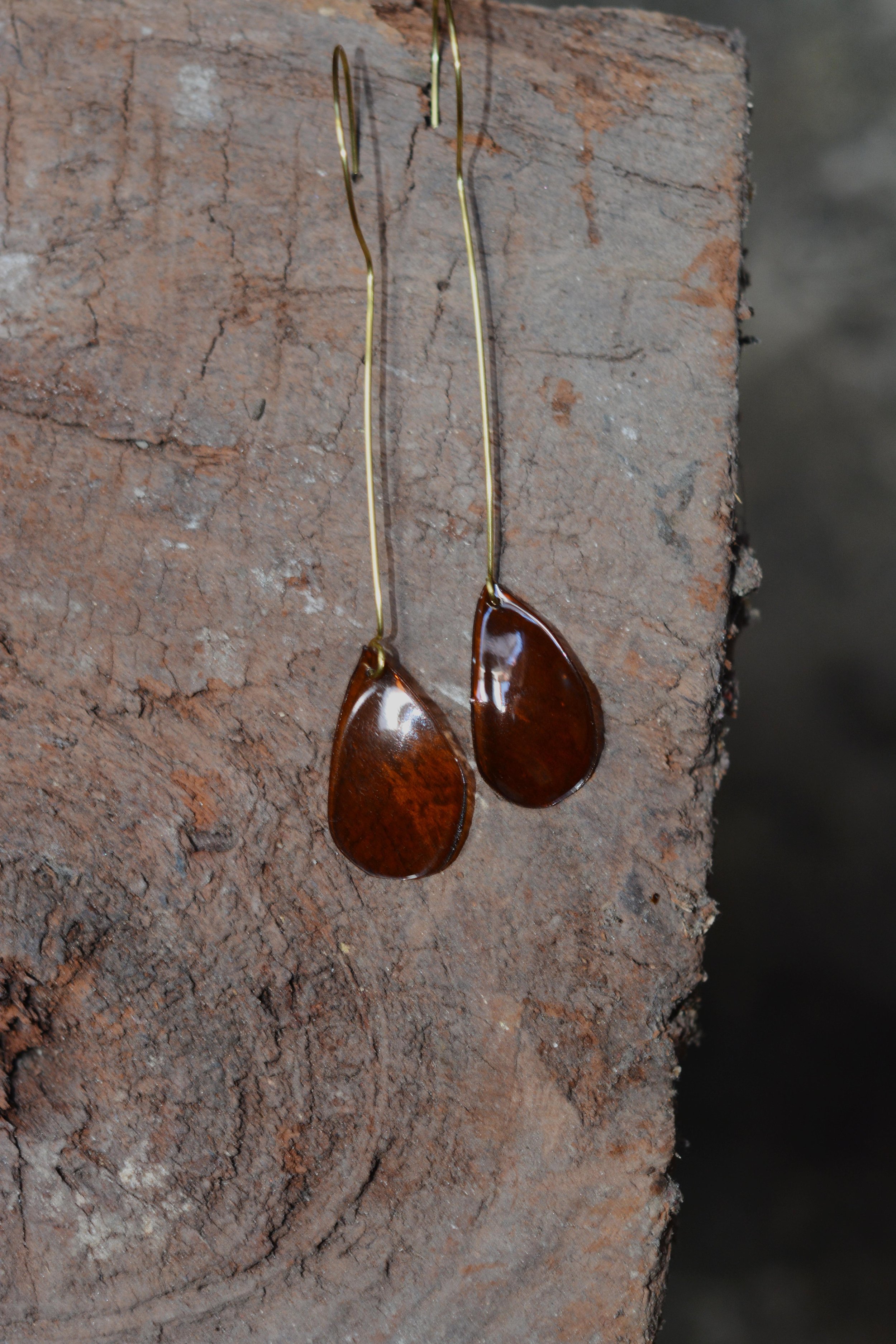 ALKE - COFFEE DROPS EARRINGS