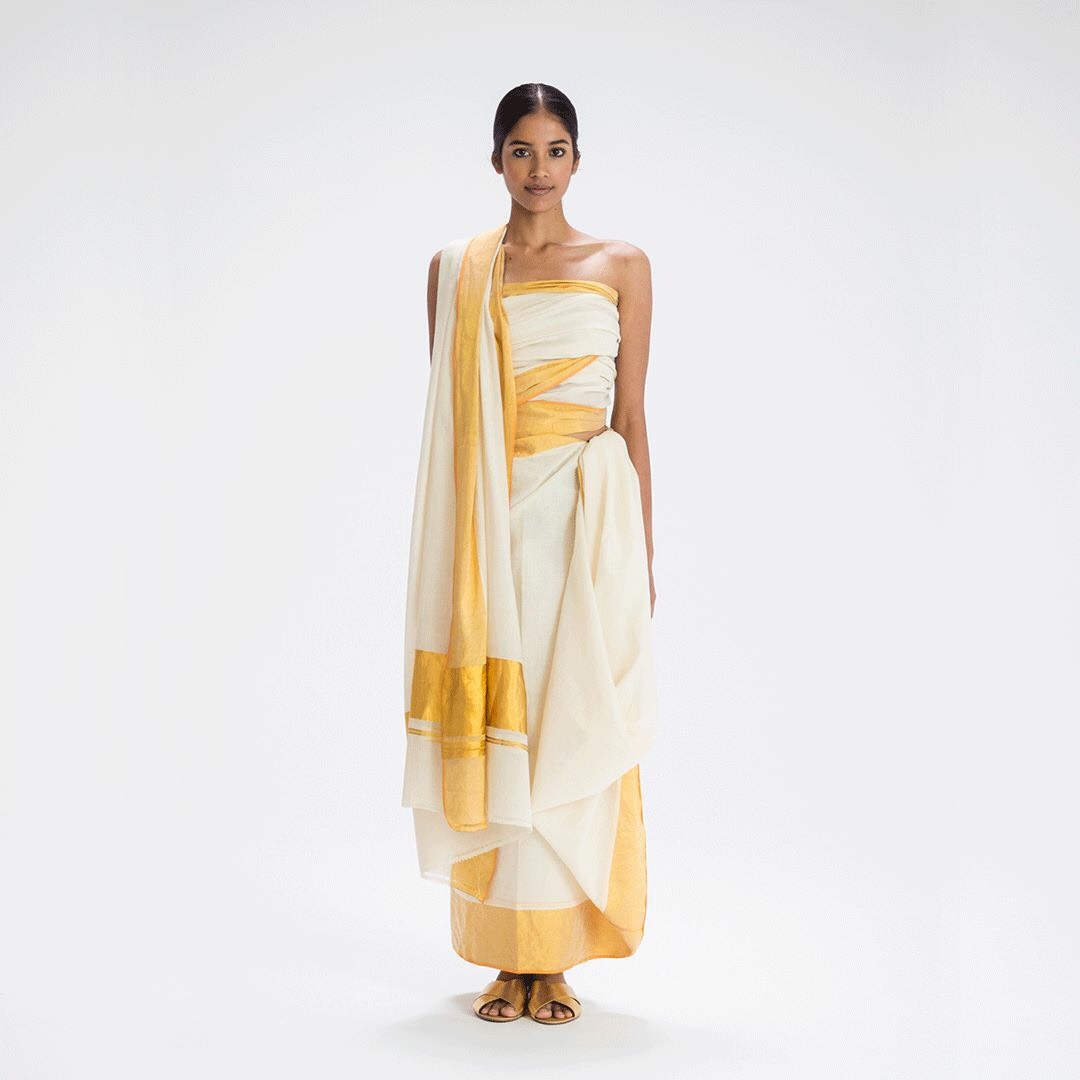 Adivasi sari drape from Kerala