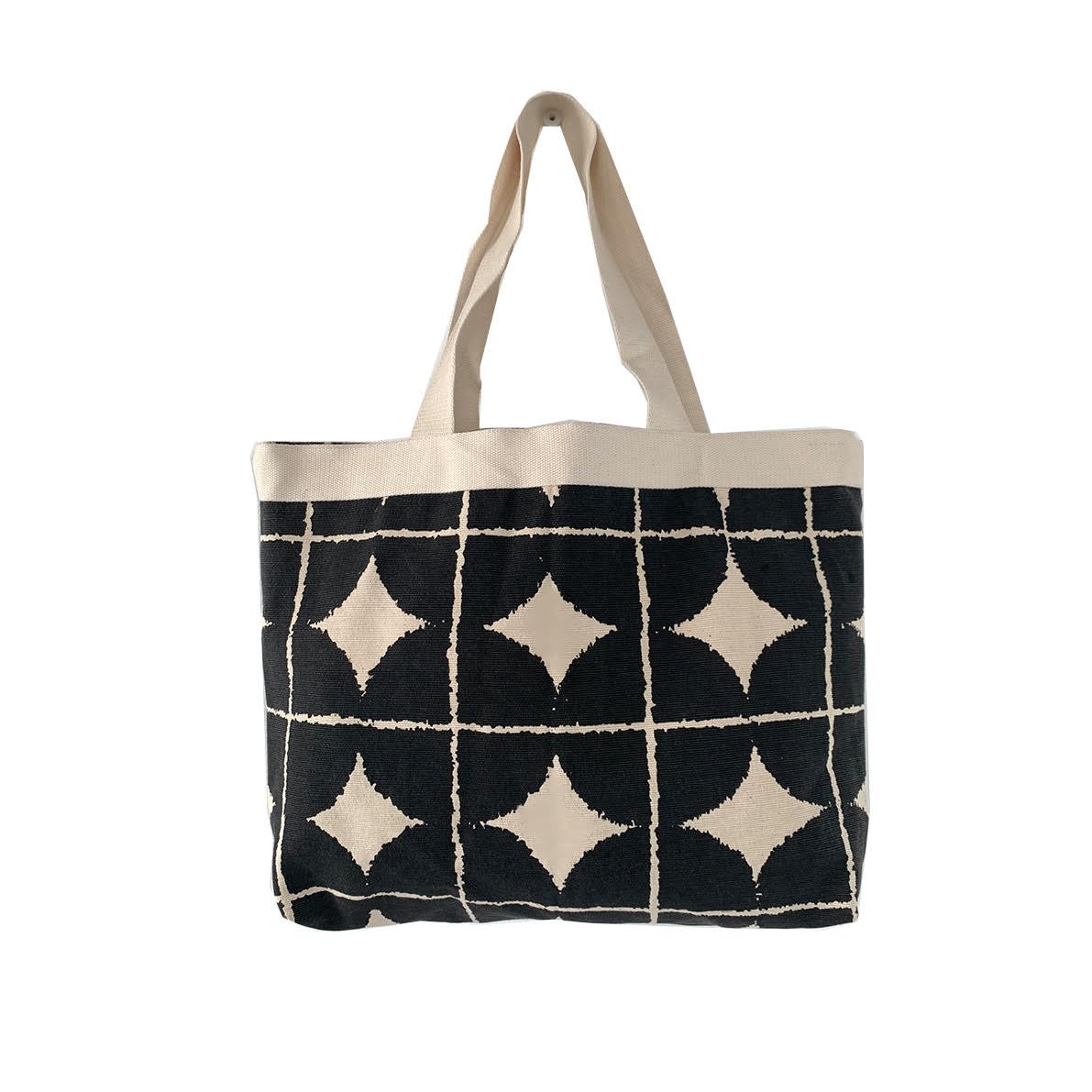 URBAN ISLAND BLACK SCREEN PRINT TOTE