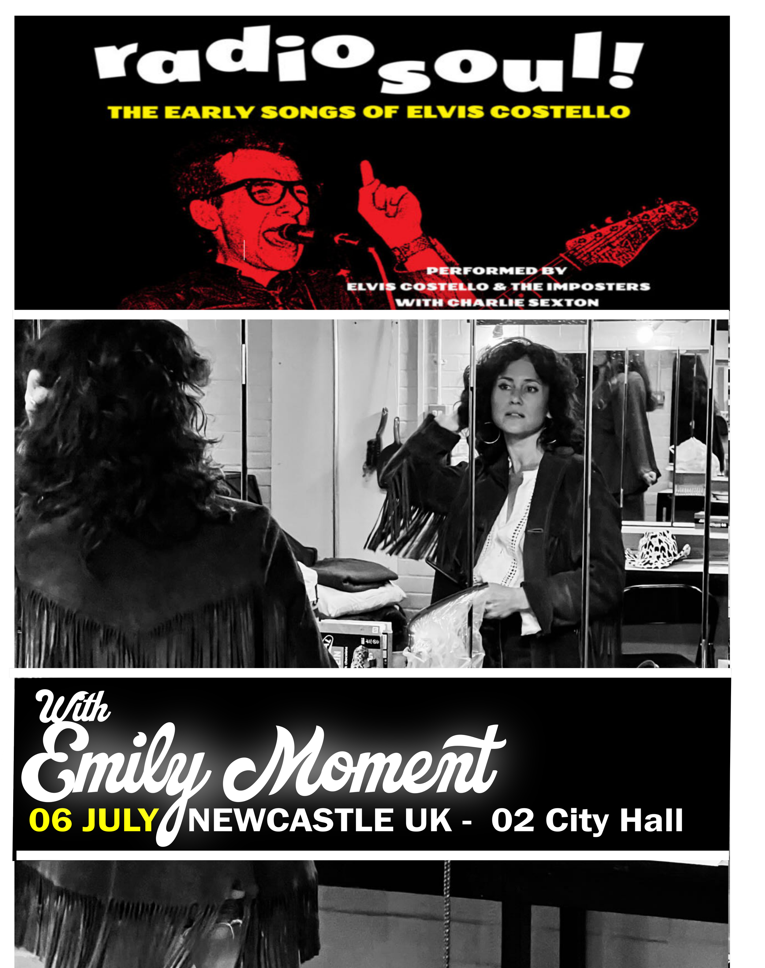 Emily Moment supports Elvis Costello, 6th July 2026, Newcastle O2 City Hall
