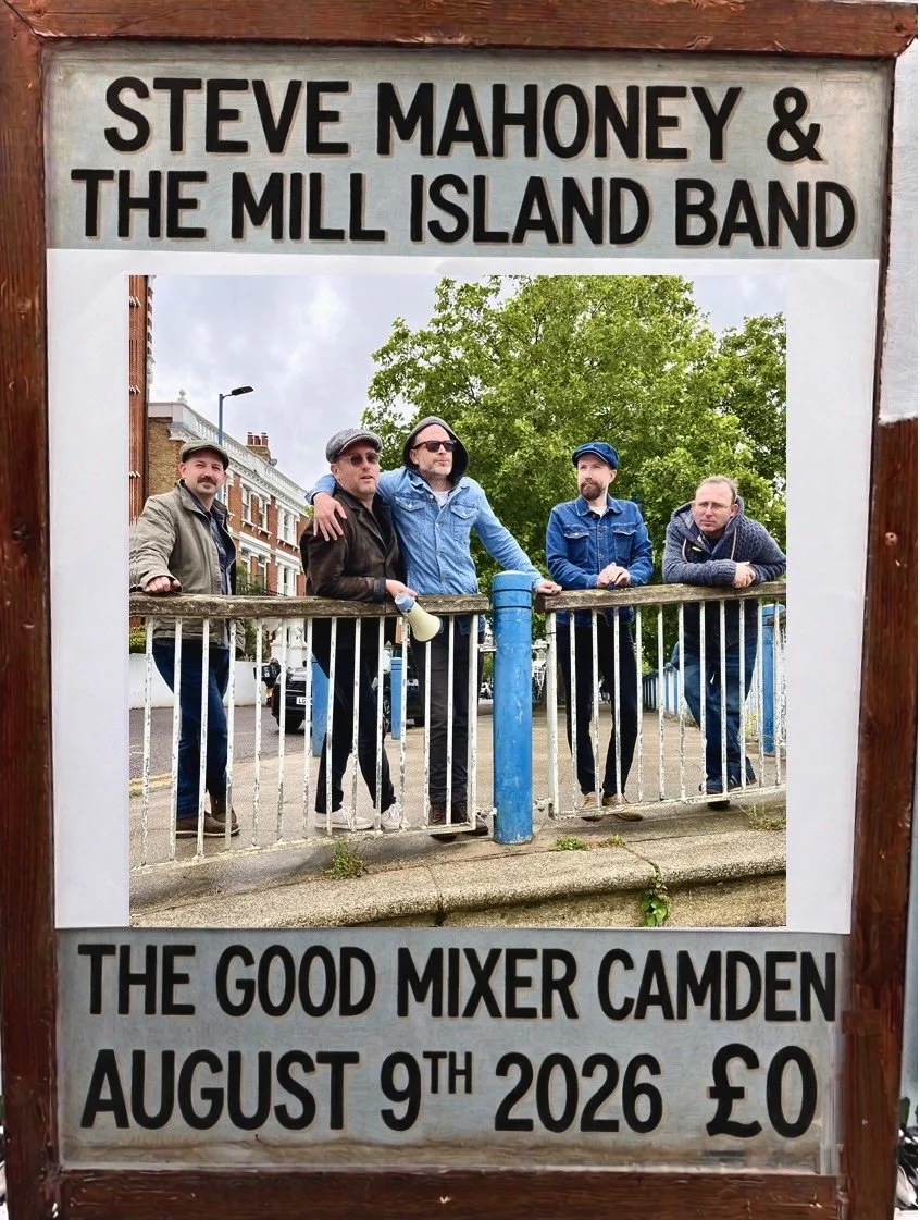 Steve Mahoney & The Mill Island Band play The Good Mixer in Camen, Sunday 9th August 2026