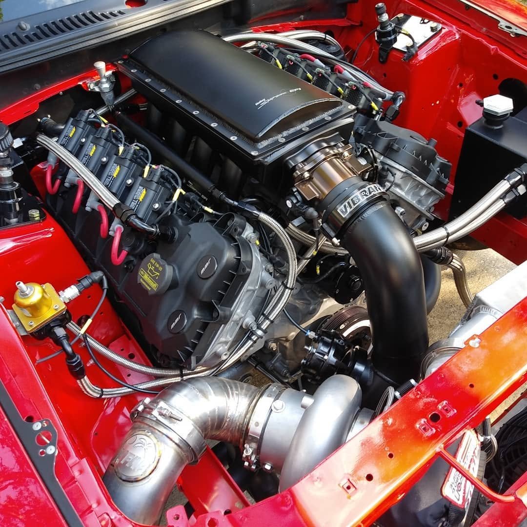 Red engine bay · wiring installation