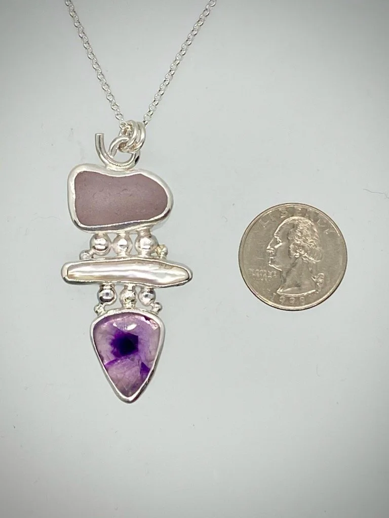 SeaGlass Necklace #3 $210.00