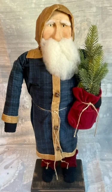 22” Santa w/ Blue Plaid Coat $170.00