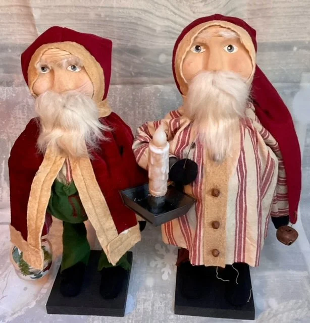 18” Santa with boxes $88.00 & 18” Santa w/candle $88.00
