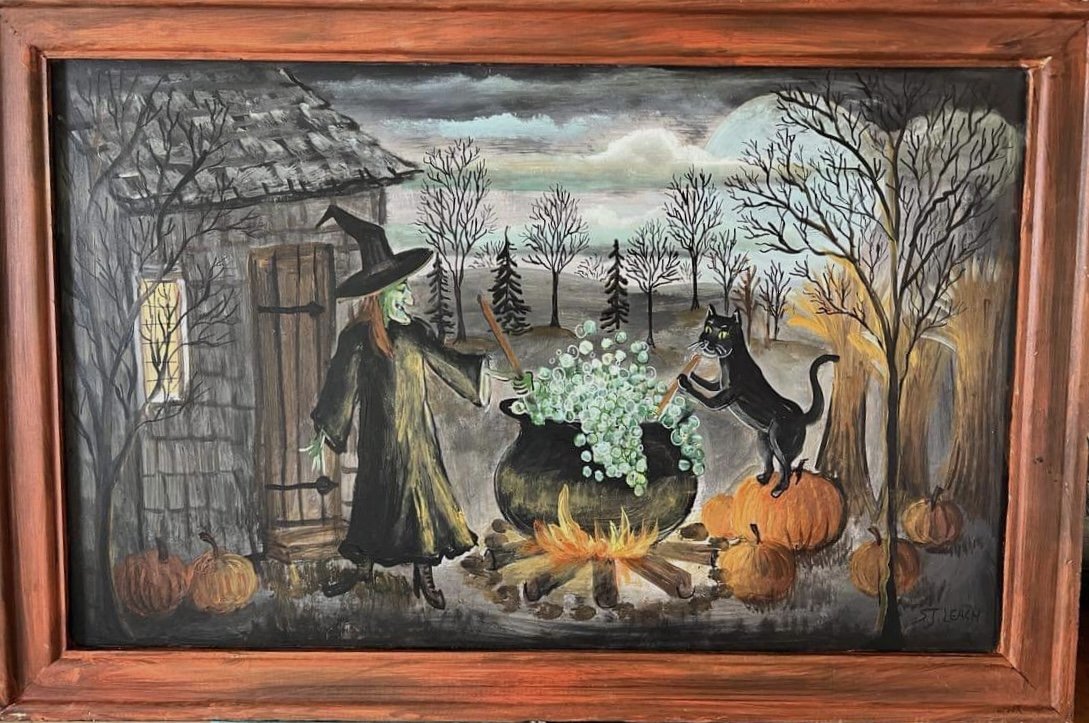 24”x 16” Brew for Two oil on board $400.00