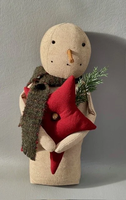 12” Snowman with Star. $40.00