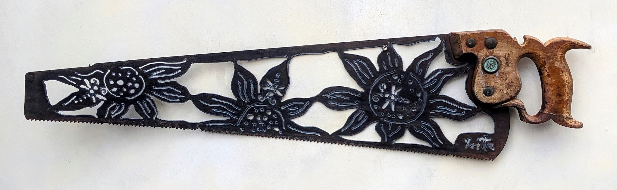 Sunflowers & Bees Saw ~ $125.00