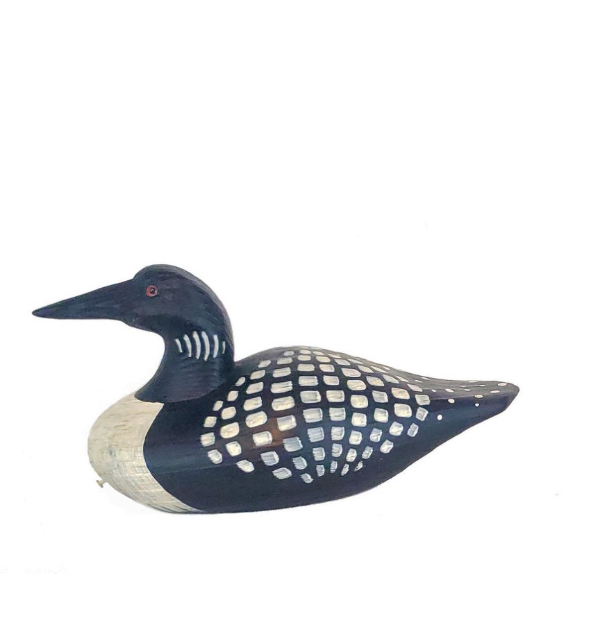 Medium Loon Decoy ~ 9”x4.5”x4.5” $40.00