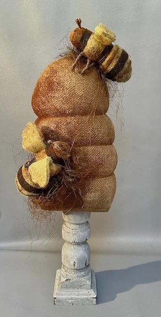 Beehive with bees~ 27” tall $170.00