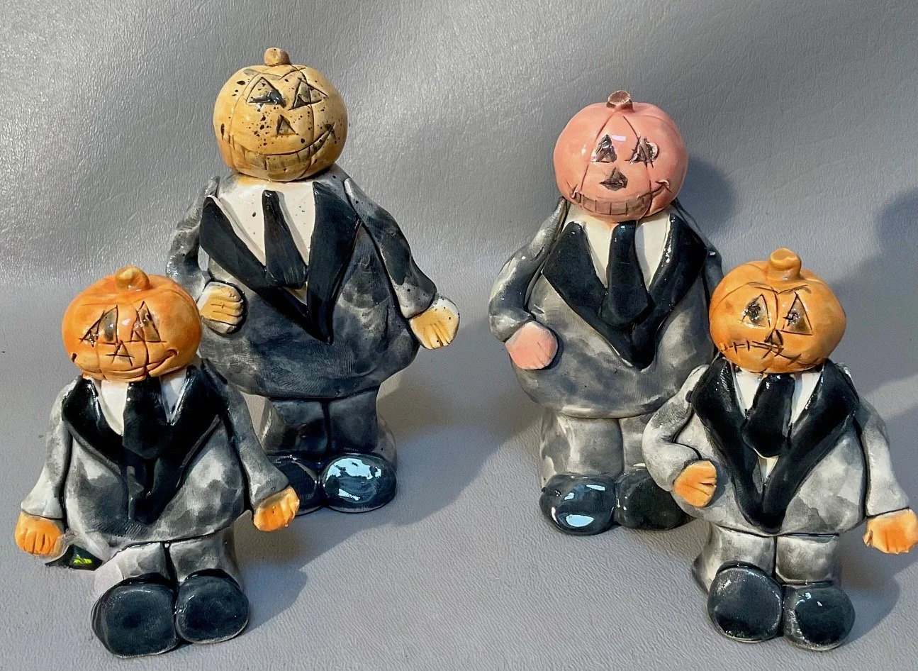 3” Pumpkin Man $15.00  4.5” Pumpkin Man $20.00